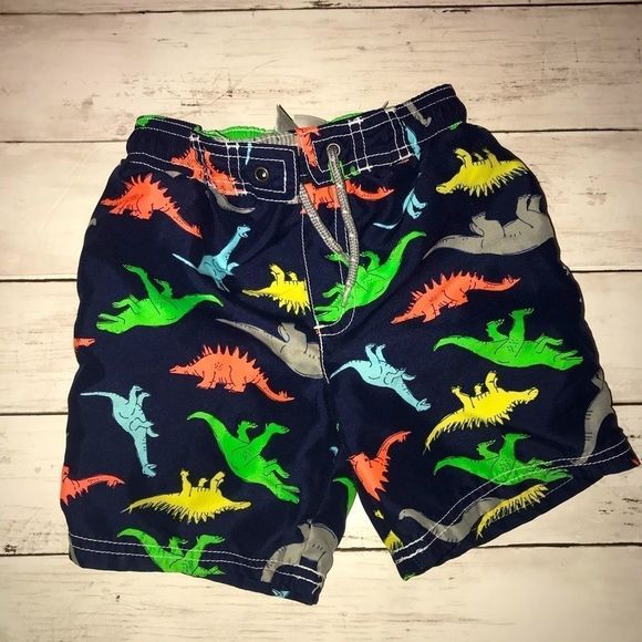 4T dinosaur swim trunks Carter’s brand t-Rex - Picture 2 of 4